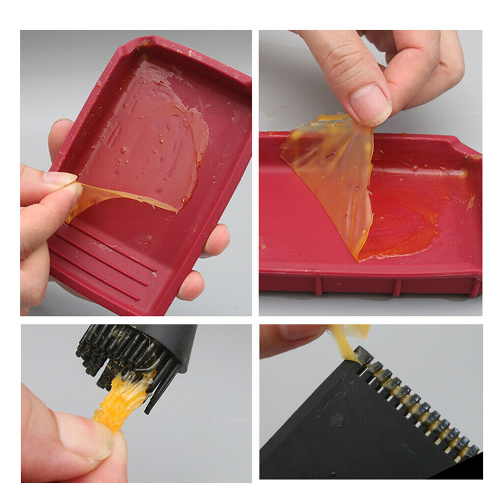 Glue Spreader Applicator Set Glue Tray & Comb for Woodworking Arts Crafts