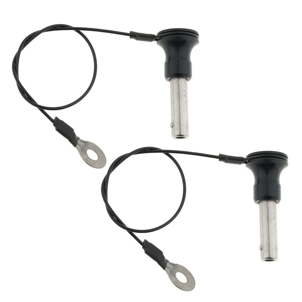 2 Pieces Stainless Steel Ball Lock Quick Release Pin Push Button 8mm-20mm