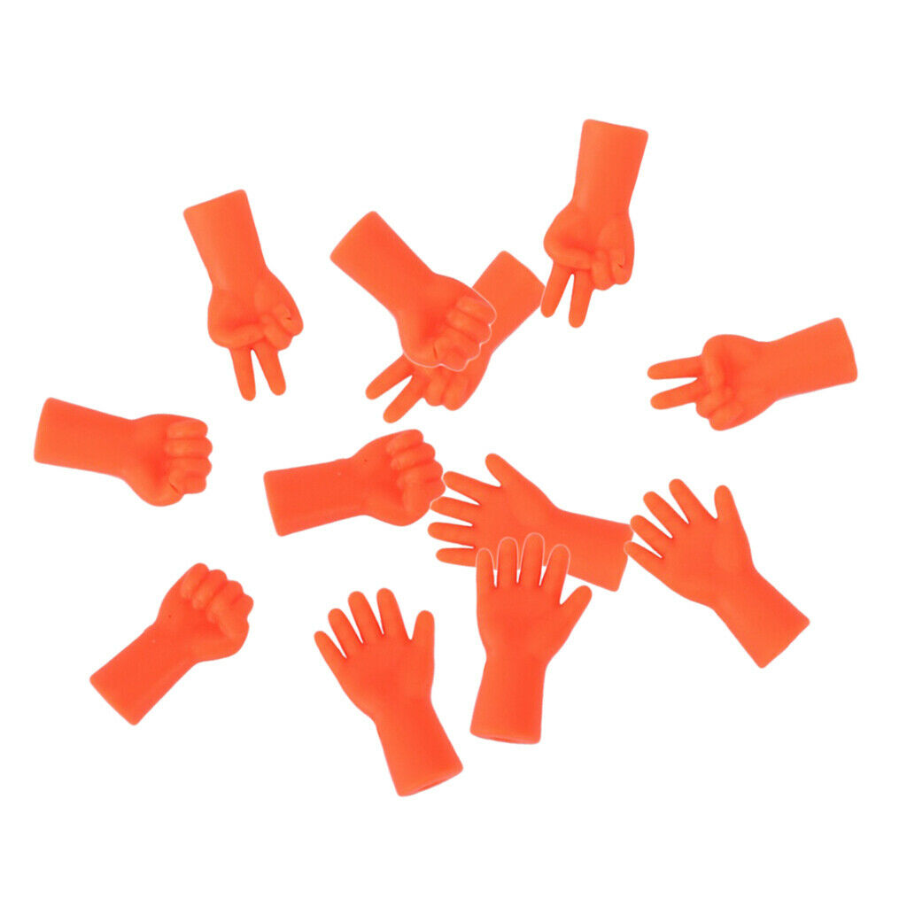 12 Protectors for Knitting Form Paper Scissors Rock Orange