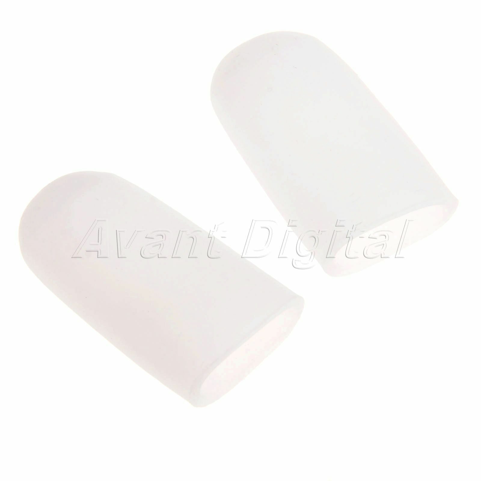 Toe Silicone Gel Protector Sleeve Tubes Ingrown Toenail Corn Cushion Cap 1 Pair