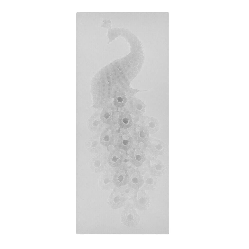 DIY Peacock Silicone Mold Jelly Mould Cupcake Fondant Cake Decorating Tools