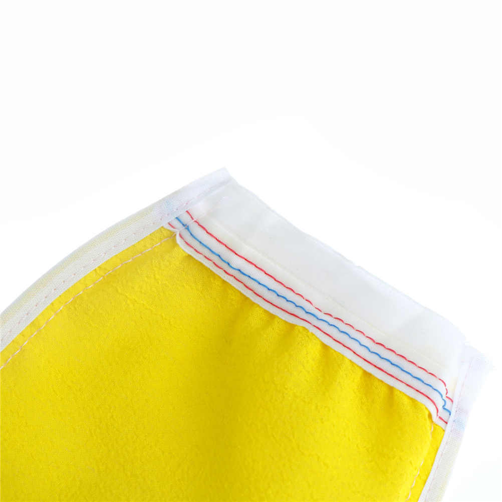 Fine Two-sided Bath Glove Tape Back Brush Scrub Gloves Body Towel Sponge Wash DD