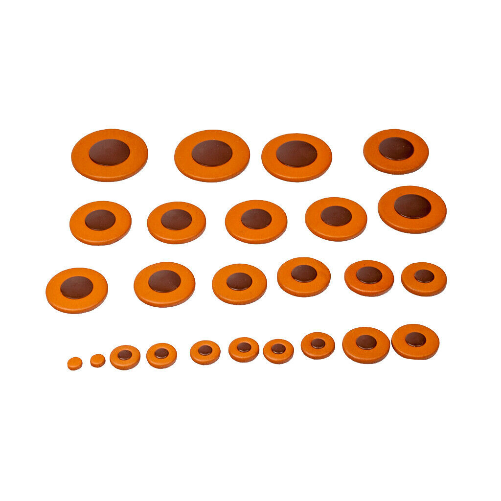25 Pieces Pack Tenor Saxophone Pads Cushion Sax Spare Parts Orange