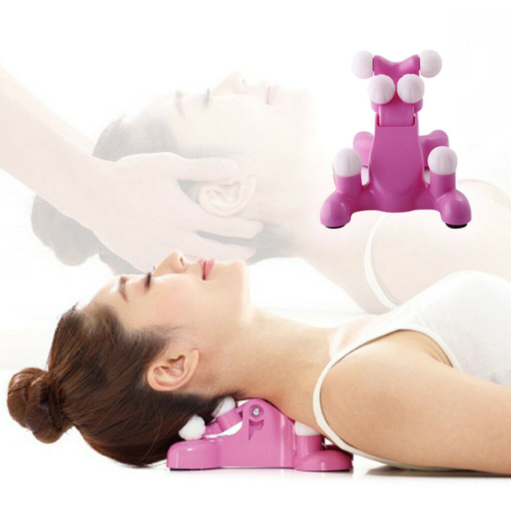 Silicone Cervical Pillow Neck Support Head Back Massage Tension Muscles Relax