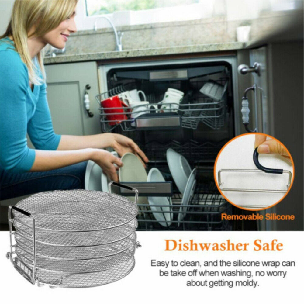 5 Layers Air Fryer Food Dehydrator Drying Stand Rack For Pressure Cooker Oven