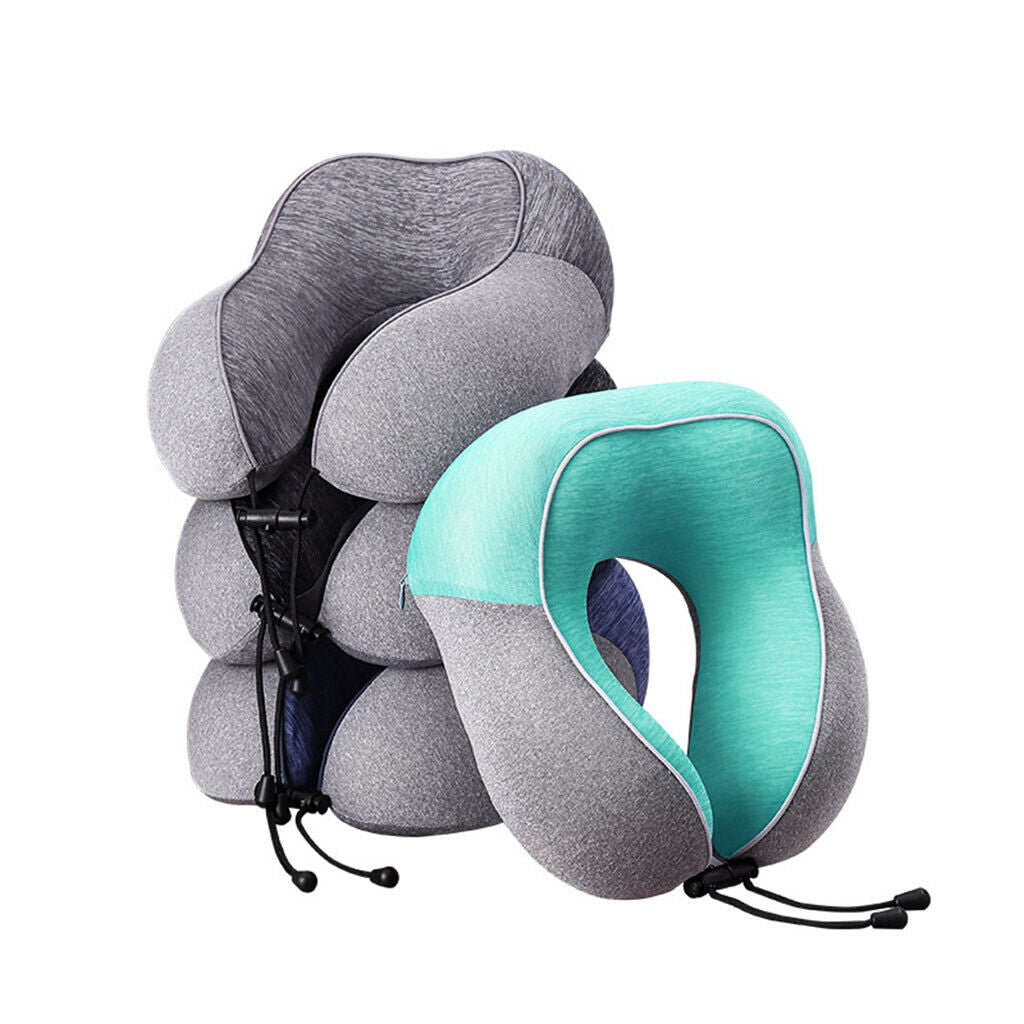 Soft U-Shaped Pillow Memory Foam Neck Pillow Travel Pillow Airplane Travel