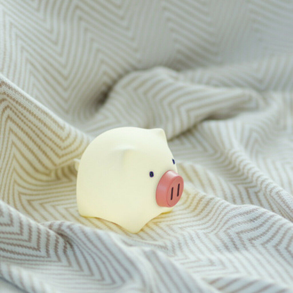 Pig LED Night Light for Children Soft Night Light Color Changing for Girls