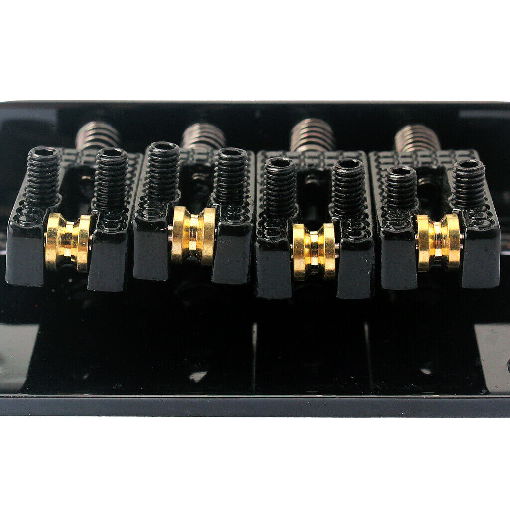 Black 4 String Guitar Bridge for Mandolin Ukulele Cigar Box Guitar Parts