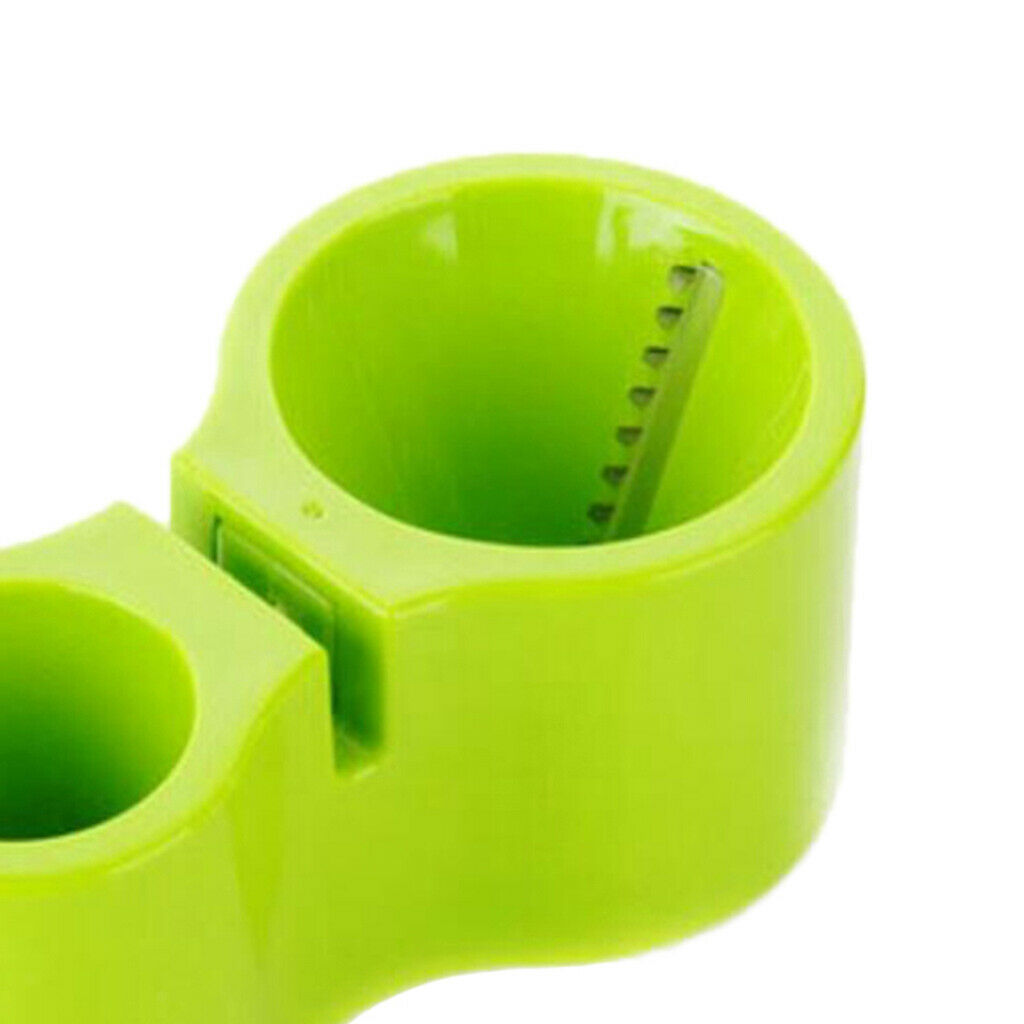 Dual-head Cutter Spaghetti Veggie Maker Vegetable Slicer w/Sharpener Green