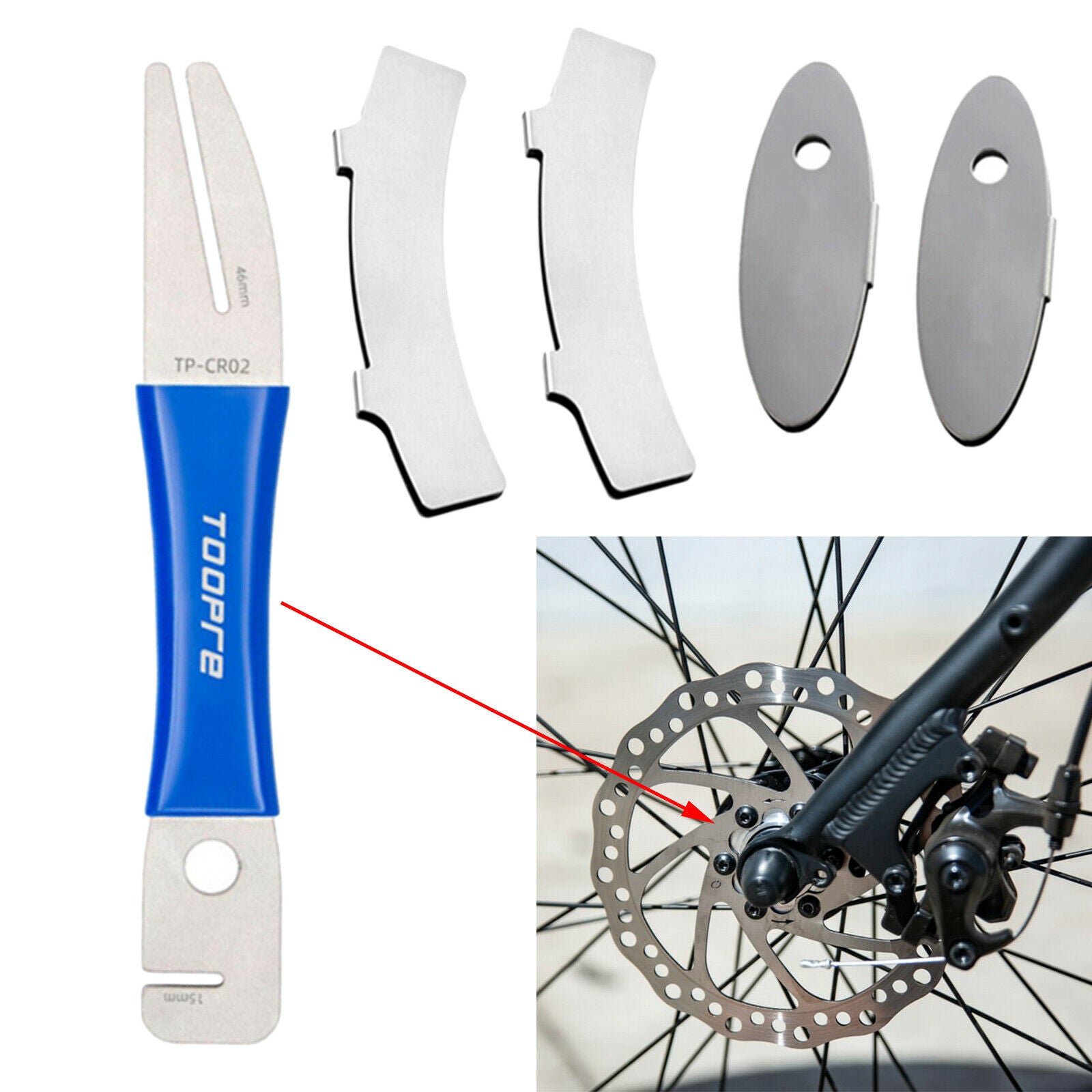 Bike rotor centering wrench tool flat correction wrench for everyone