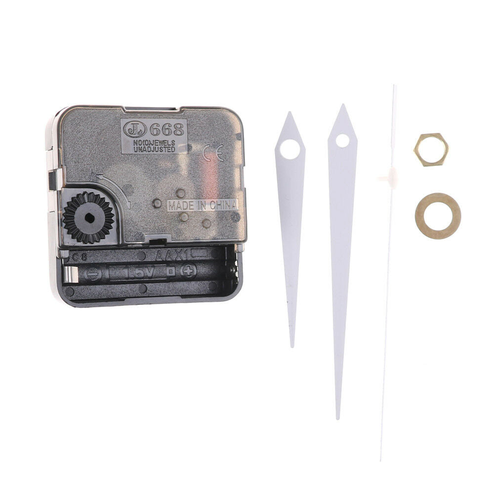 White Spindle Hands Quartz Clock Movement Mechanism DIY Repair Tool Craf.l8
