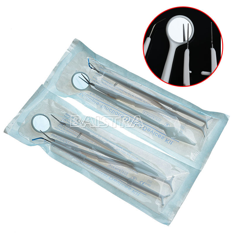 50Bags Dental Mirror Plier Explorer Kits Disposable Instruments 3pcs/pack AZDENT
