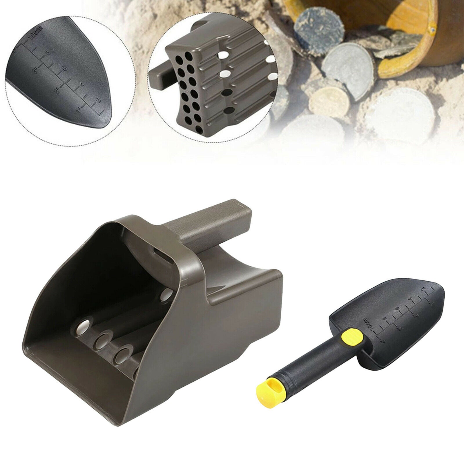 Durable Sand Scoop and Shovel Metal Detecting for Treasure Hunt Digging Tool