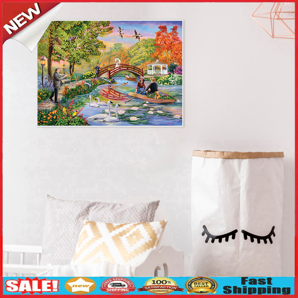 5D DIY Easeful Garden Diamond Painting Full Drill Cross Stitch Embroidery @