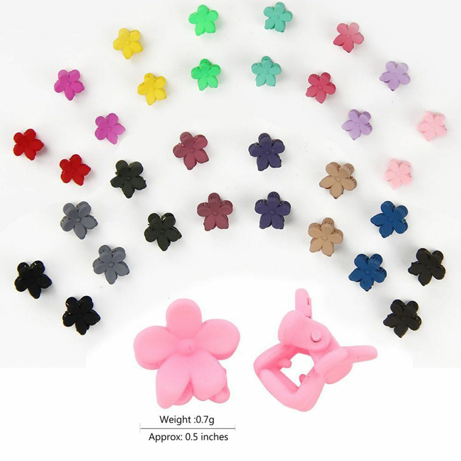 Set of 30 Lovely Kid Baby Girls Charm Hairpins Mini Claw Hair Clips Clamp Flower