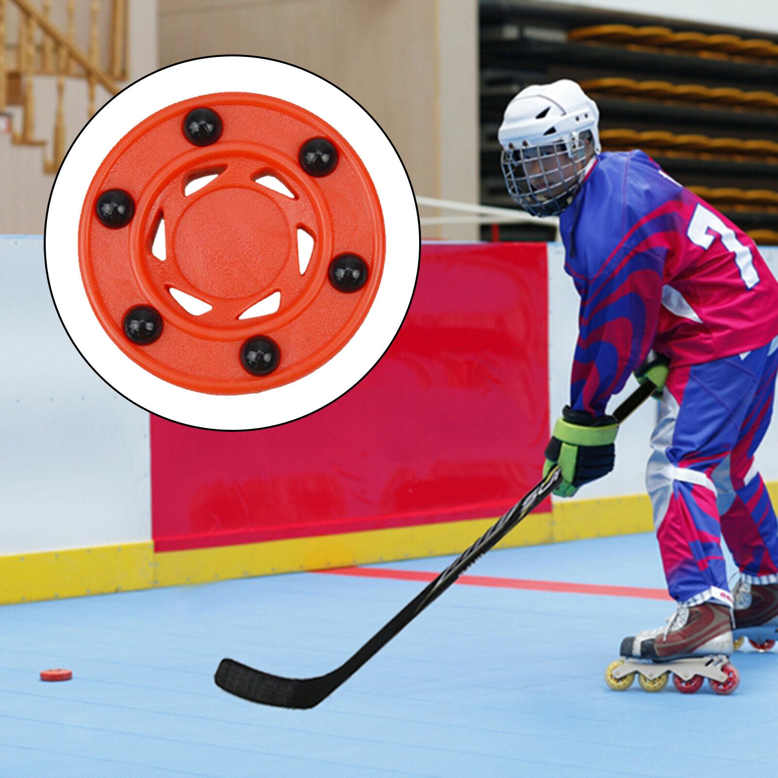 Nylon Hockey Pucks 2.95" In/Outdoor ABS Training Practice Pucks Ball for Kids