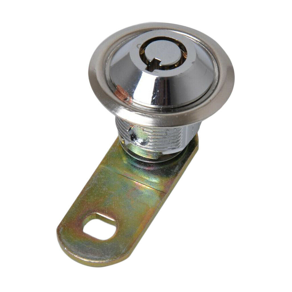 2 Pieces 1-1/8 Tubular Cam Lock w/ 2Key for Cabinet Toolbox RV Mailbox