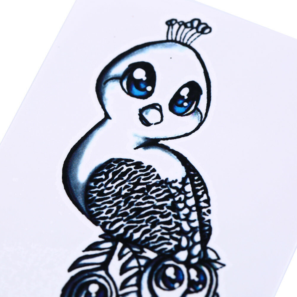 Waterproof Temporary Tattoo Stickers Peacock Water Transfer flash tatoo fakeBDA