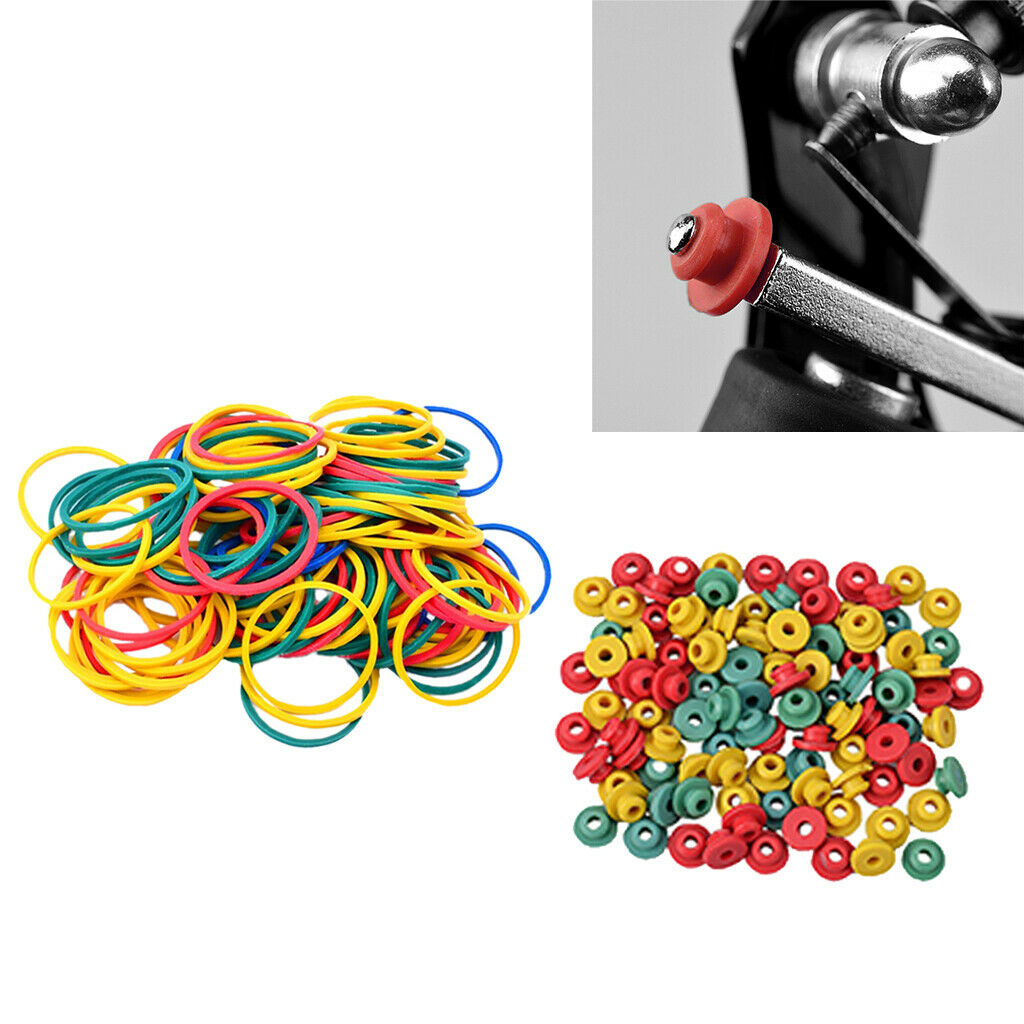 200pcs Silicone Tattoo Machine Needle Grommets Nipples Rubber Bands Supplies