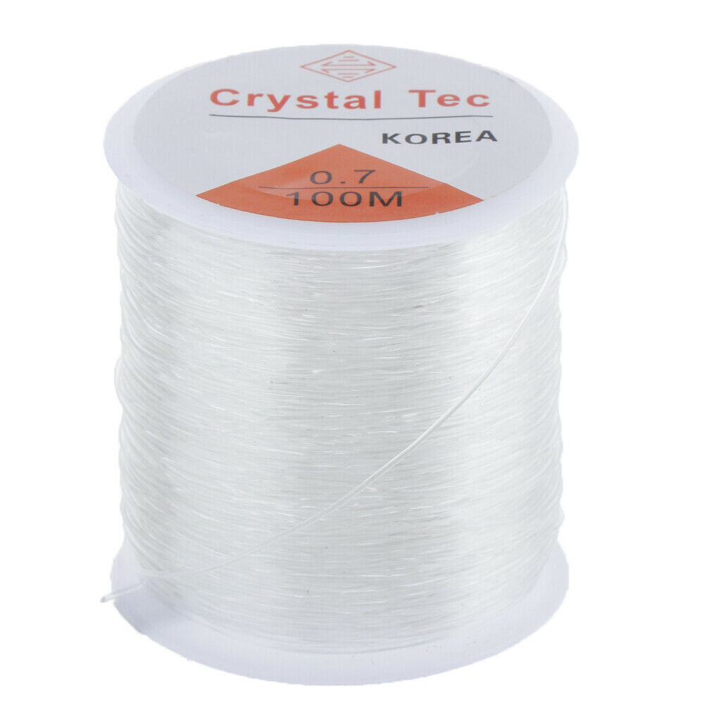 100m / Roll Crystal Elastic Stretch Beads Thread Cord String DIY Craft-0.7mm