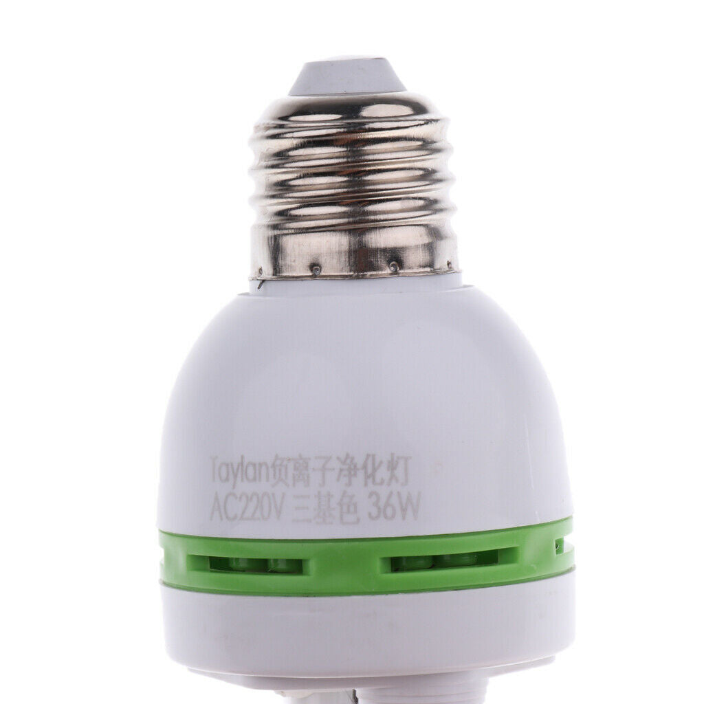 2pc Full Negative Ion Light Bulb Ionizer Air Purifier Energy Saving 30/36W