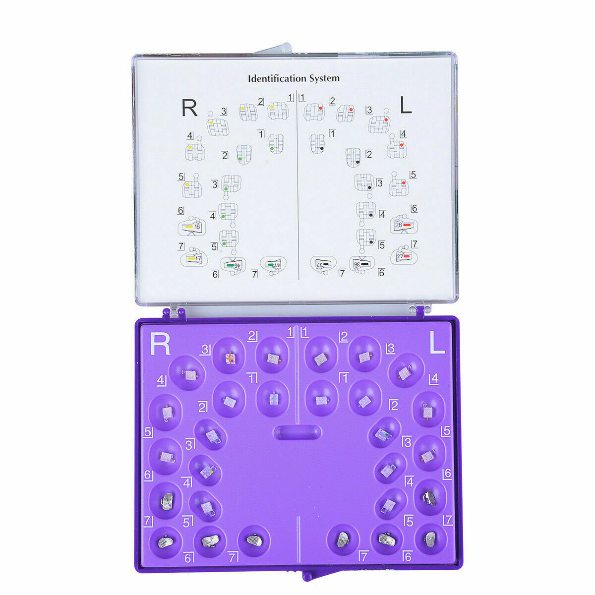 10 Packs Orthodontic Sapphire Brackets Dental Mini Roth 0.022" 3.4.5 Hooks AZ