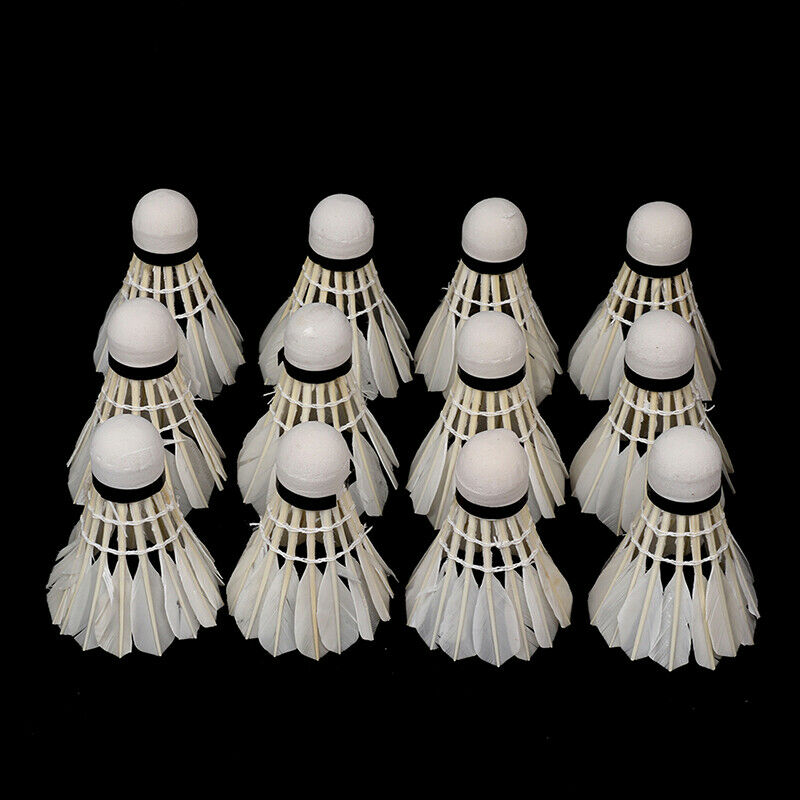 12Pcs/Lot Badminton Duck Feathers Badminton Ball Shuttlecock Sports AccessorBDA