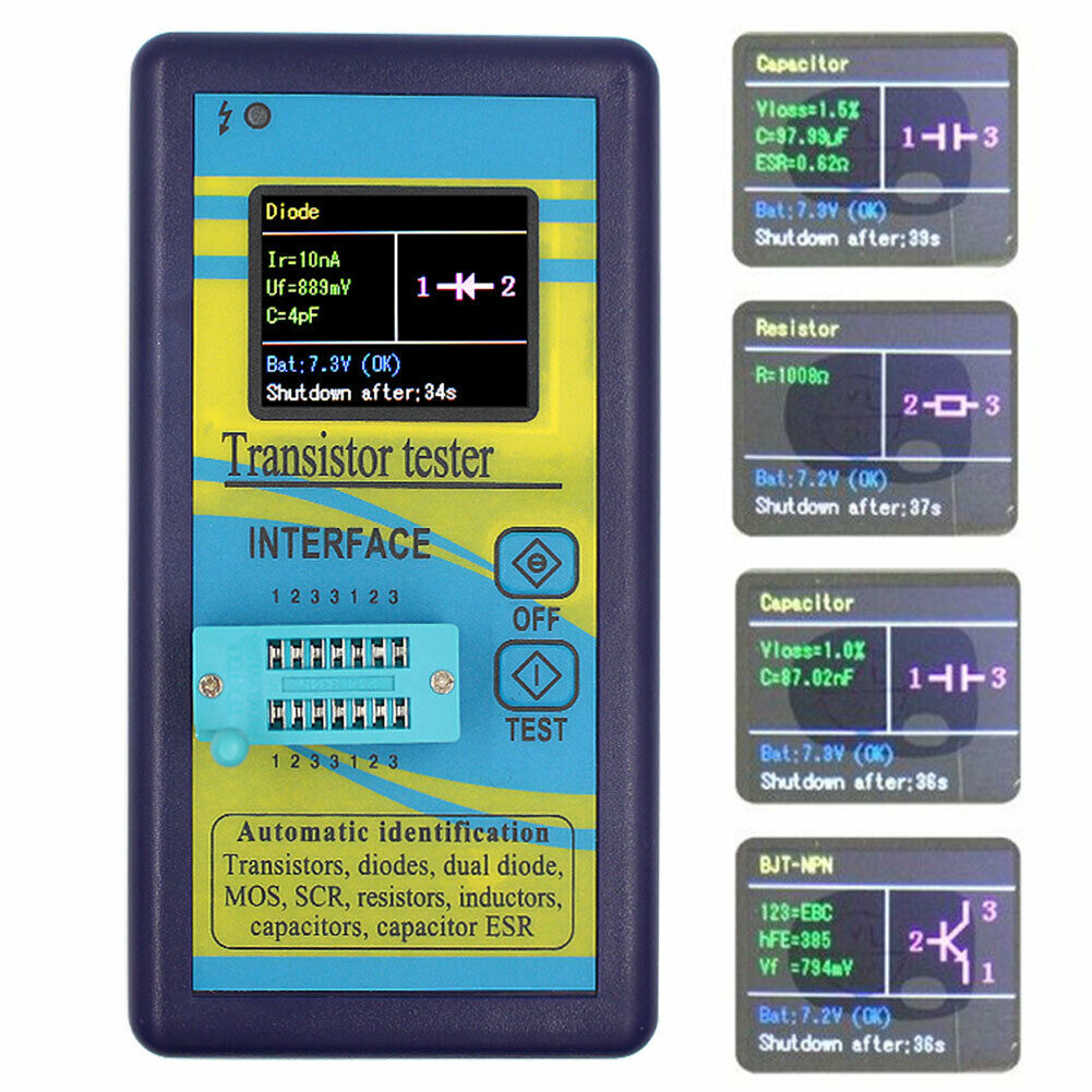 Lcr Meter Transistor Tester Esr Instrument Diode Resistance Capacitance Meter