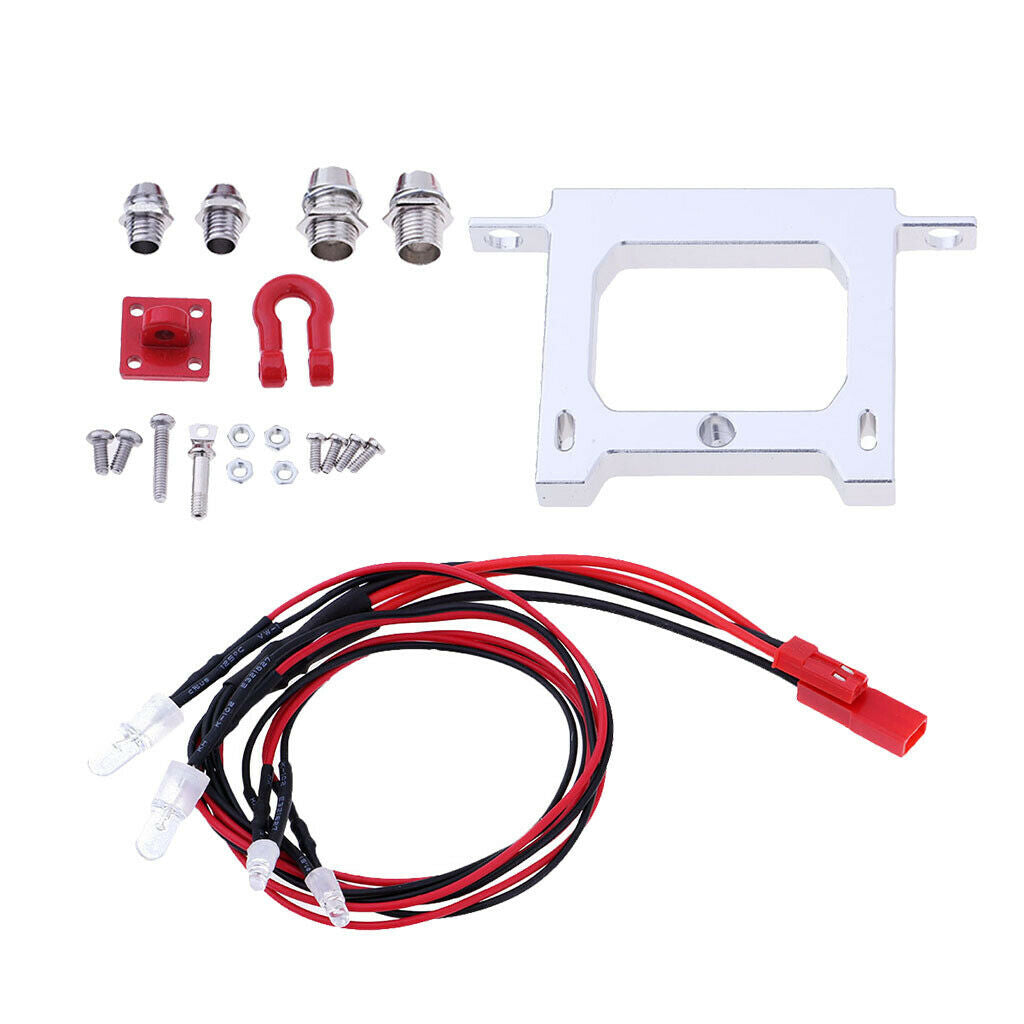 RC Rear Bumper & Tow Hook for WPL B14 B16 B24 RC Car Truck Replacement DIY