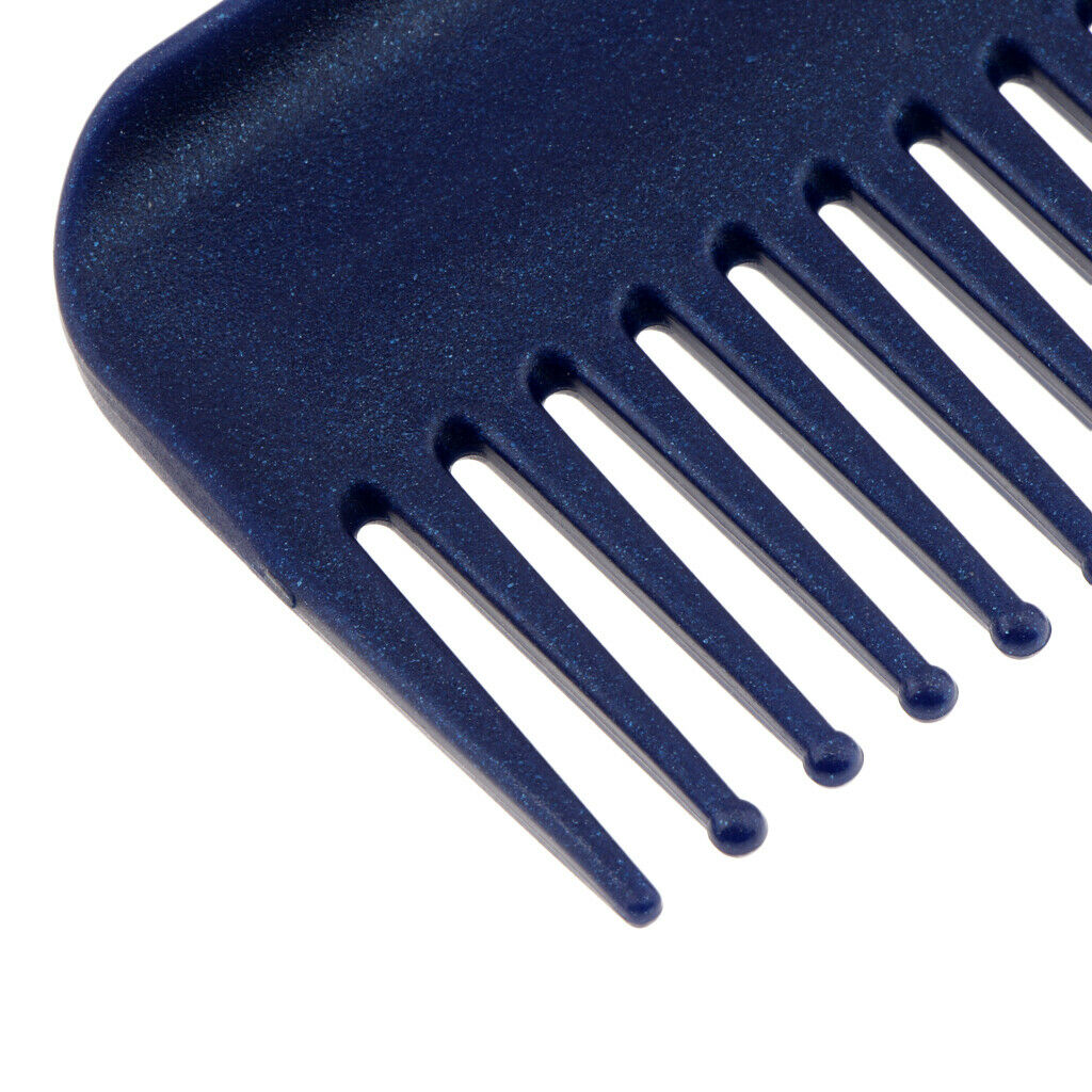 Salon Hair Care Detangling Hair Comb Hairbrush Anti Static Wide Tooth Blue