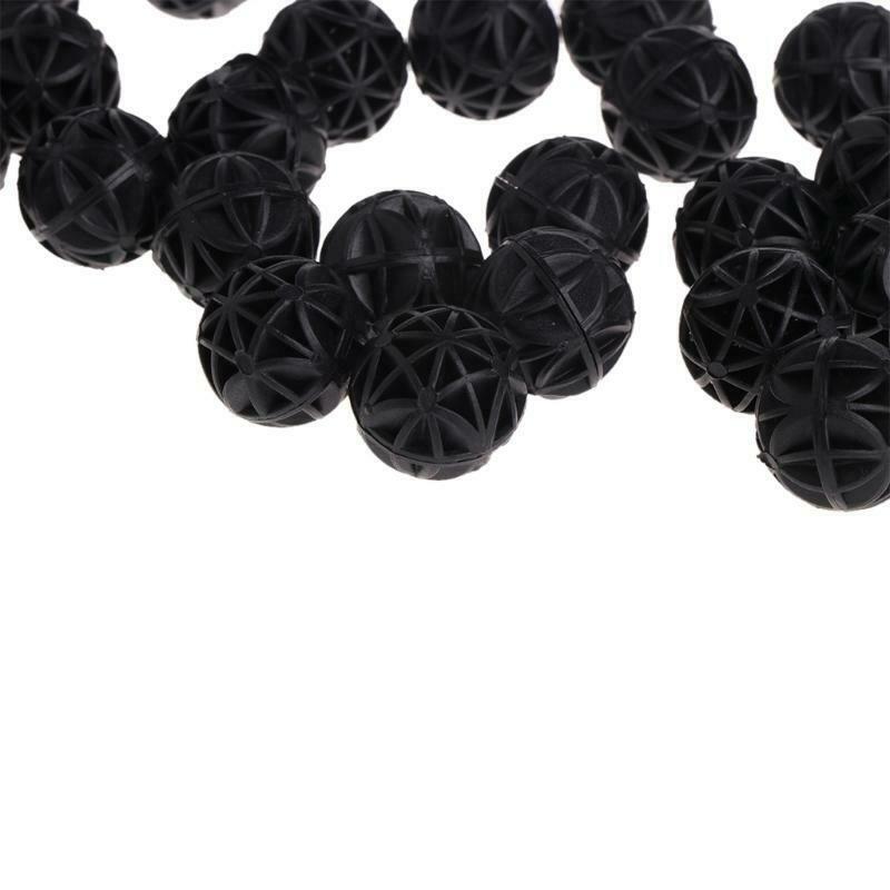 100 pcs 16mm Aquarium Bio Balls Filter Media Wet Dry Koi Fish Tank Pond Reefx