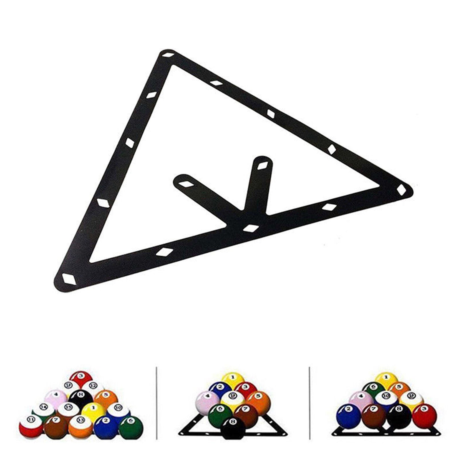 Magic Rack Sheet Black 8/9/10 Ball Pool 6pcs Useful Brand new Hot 2018 Durable