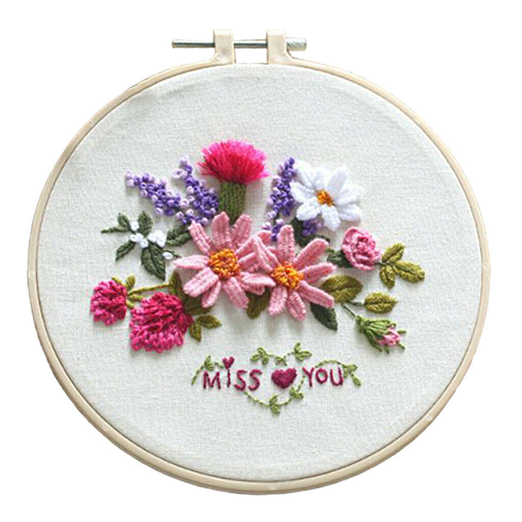 Embroidery Starter Kit w/ HoopTraditional Chinese Cross Stitch Needlework Kits