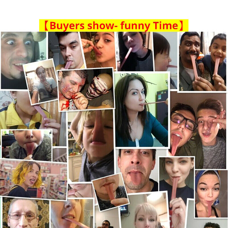 1pc horror funny tricks whole person false simulation tongue decompressio.l8