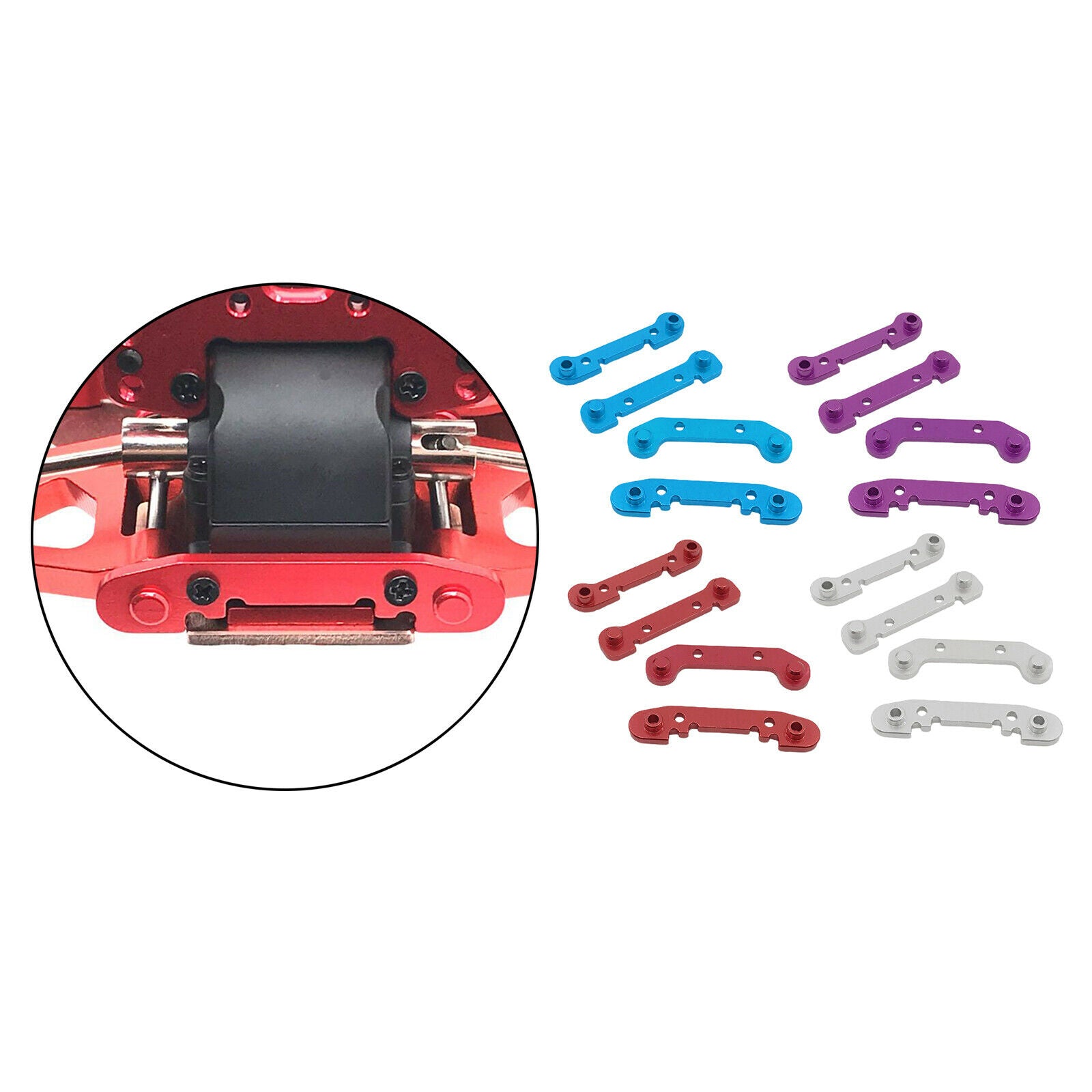 16x Reinforced Swing Arm RC Car Parts for 1:12 Wltoys 124018 124019 Replacements