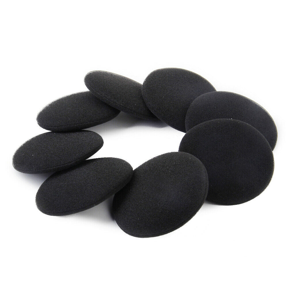 8Pcs Replacement HeadPhone Headset Earphone Foam Sponge Ear Pads Covers 65mm