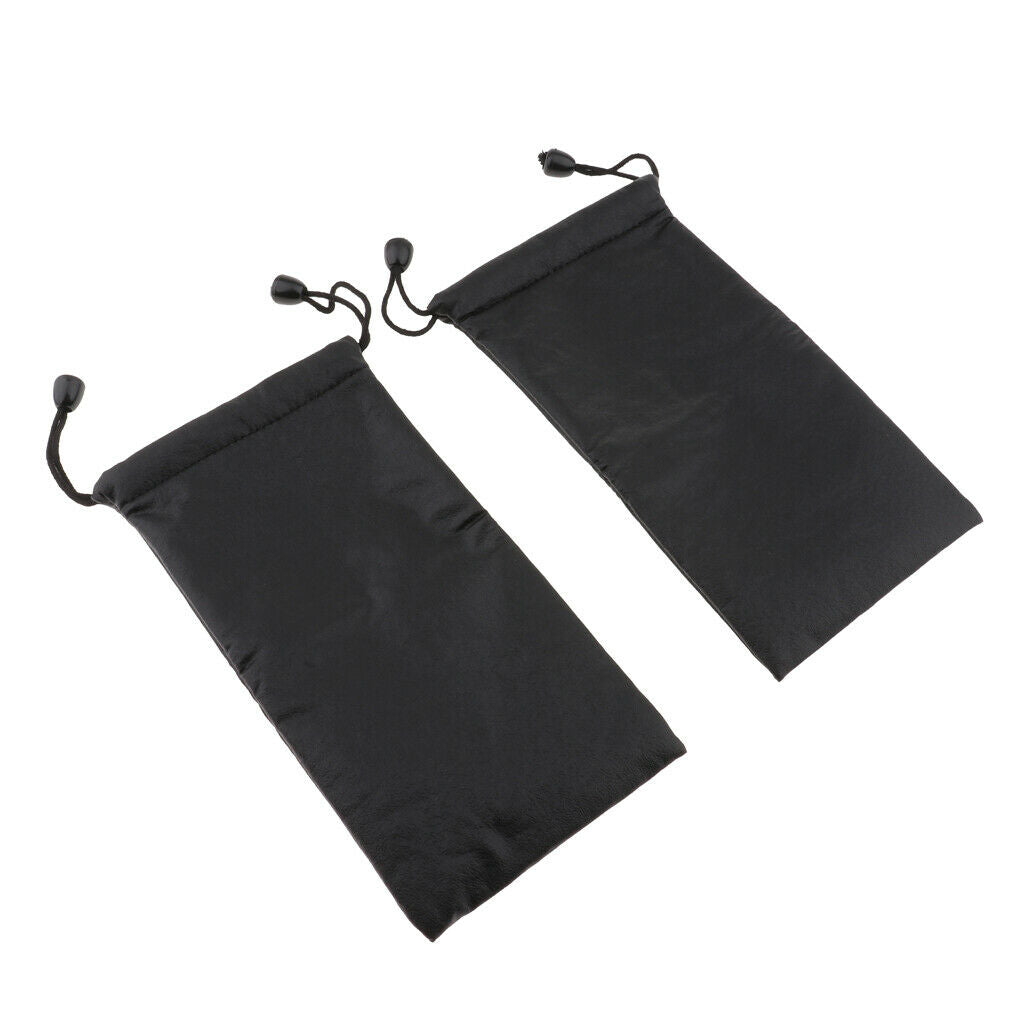 2pcs Sunglasses Glasses Storage Pouch Bag with Drawstring