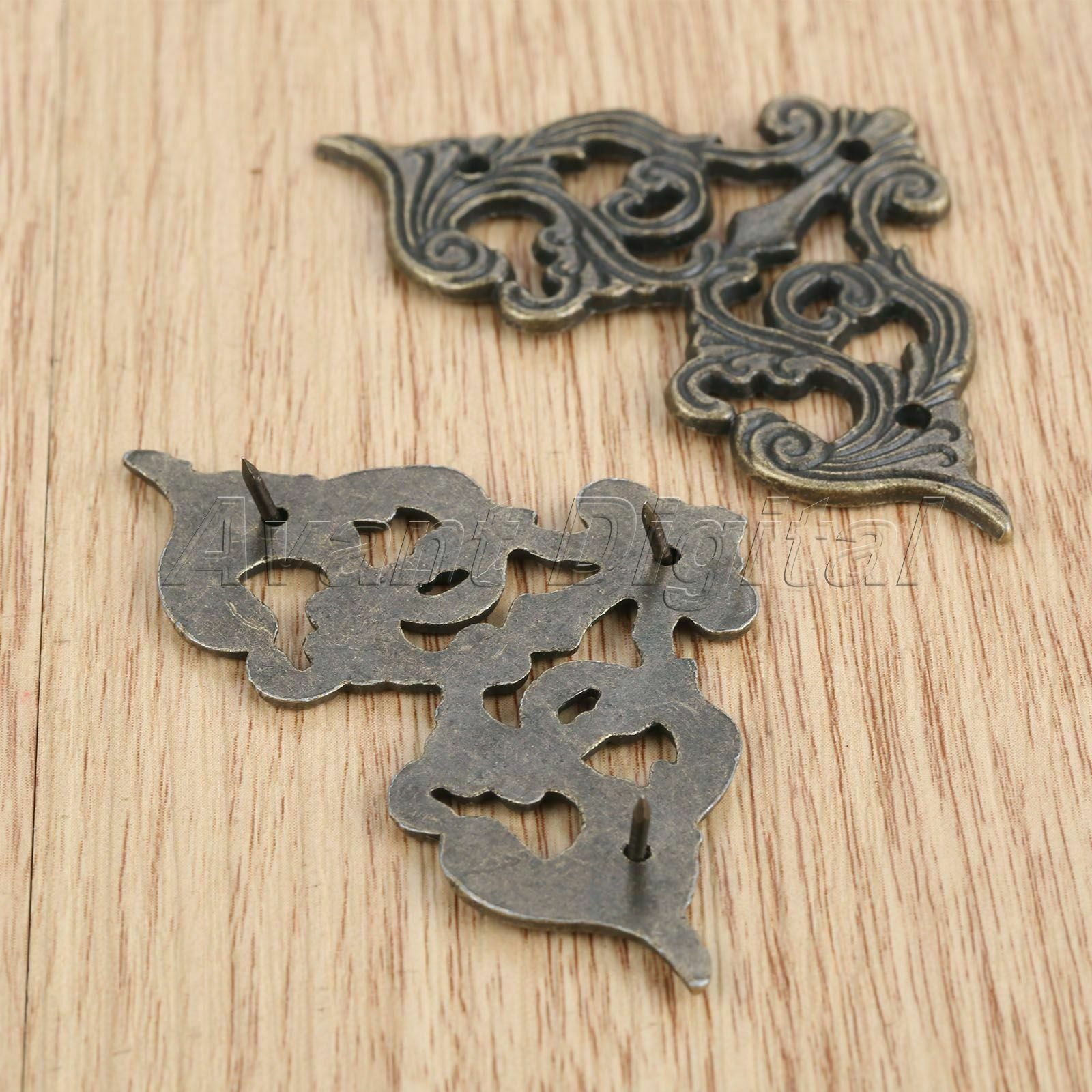 4Pcs 62*35mm Butterfly Jewelry Box Scrapbooking Retro Corner Flatback Protector