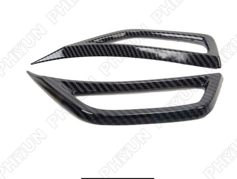For 2020-21 Jeep Gladiator JT Leaf Plate Air Inlet Trim Cover Carbon Fiber Look