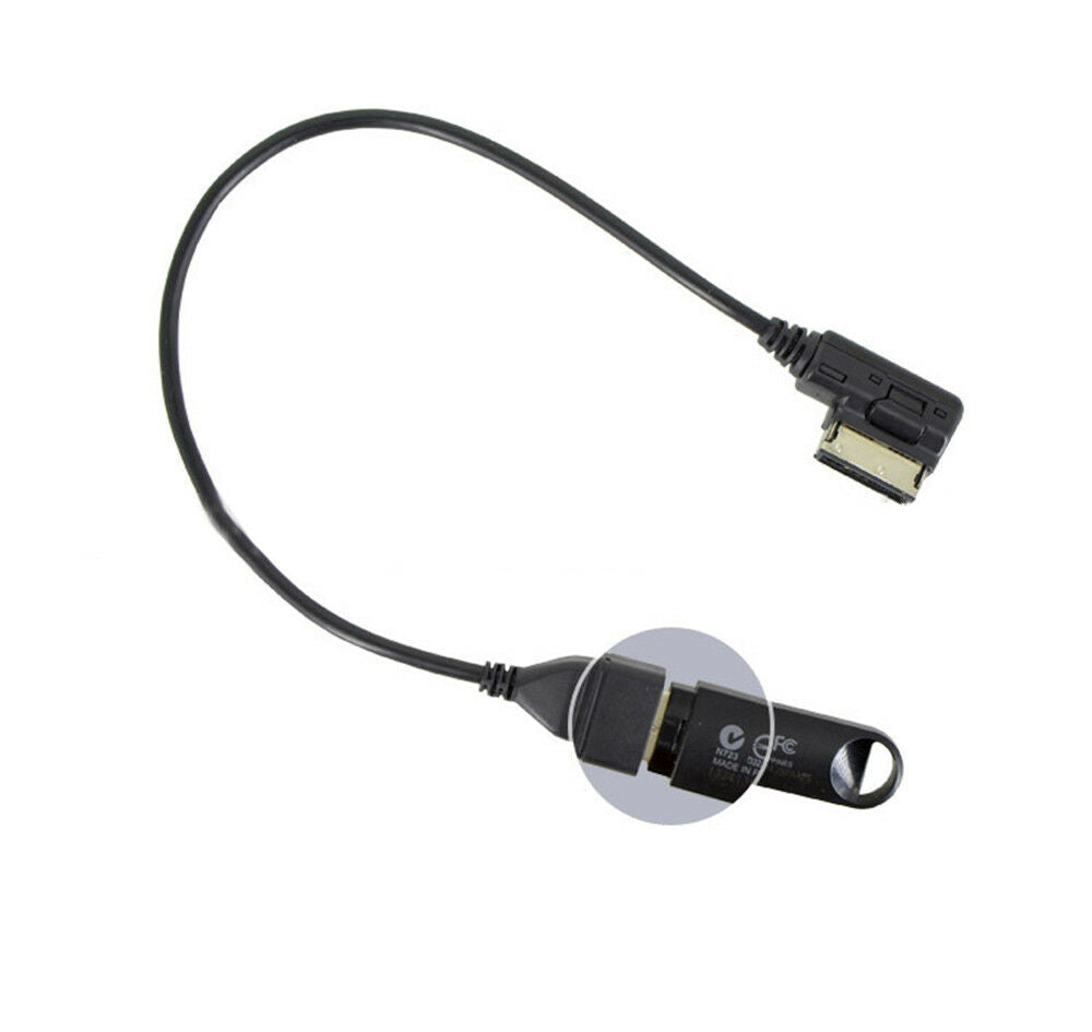 Music Interface Adaptor AMI Cable USB Device AUX Cord For Audi A3 A4 Q5 Q7 R8 TT