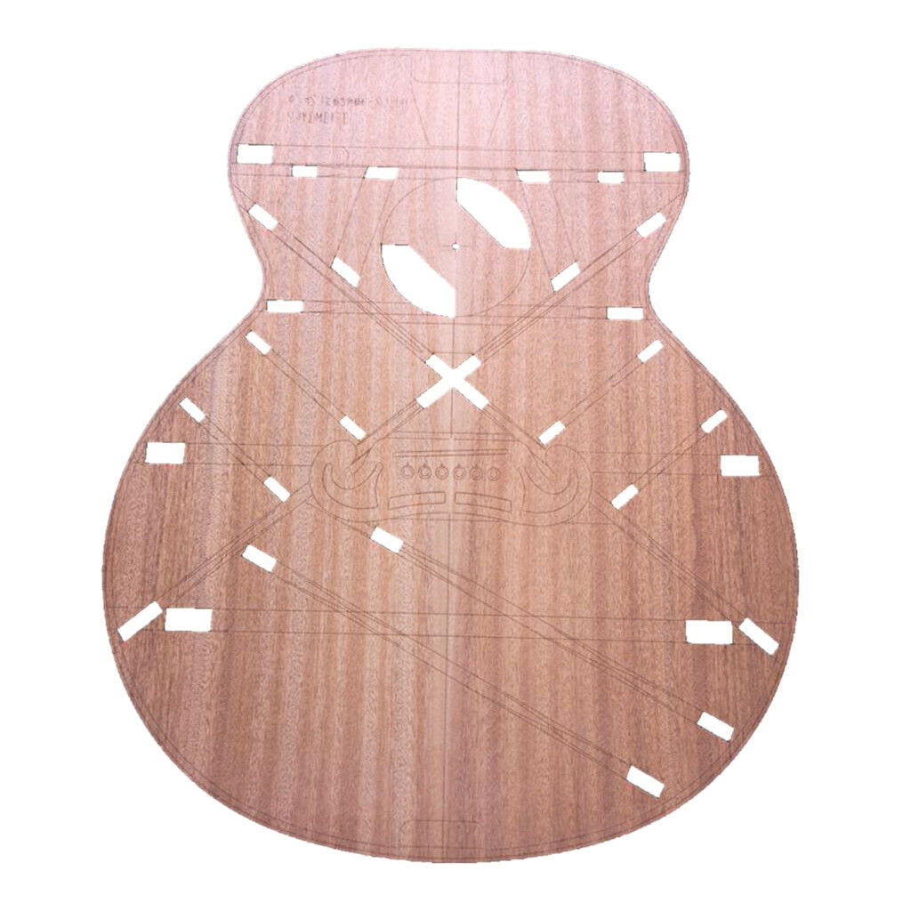 DIY Acoustic Guitar Body Layout Templates Premium SJ200 Jumbo Guitar Building