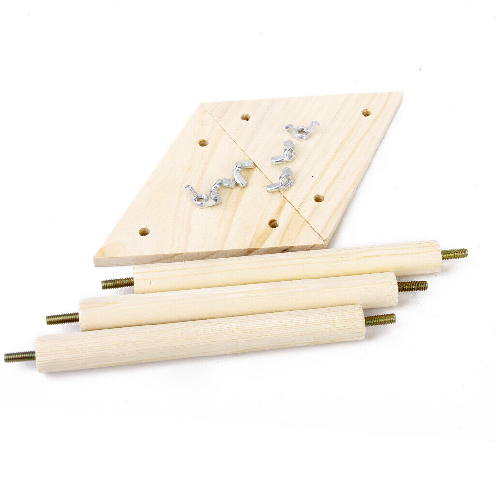 Wood Parrot Play Bird Standing Position Plays Cage For Grinding Pet