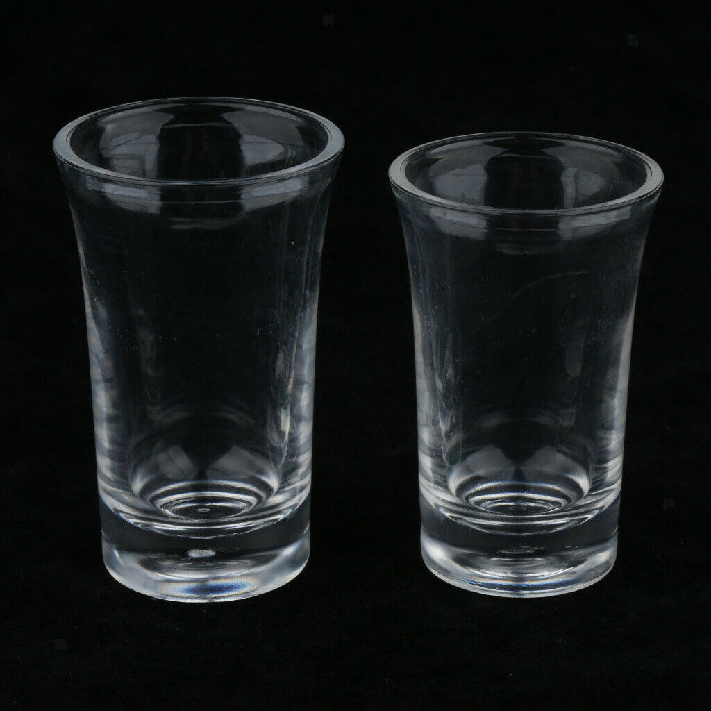 Excellent Acrylic Solid Glass Wine Cup 35ml High Temp Resistant for Bar Home