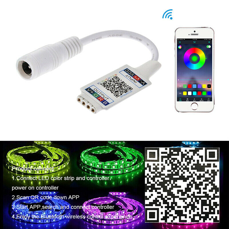 Mini RGB Bluetooth Controller Music Bluetooth LED Controller Light StripJ.l8