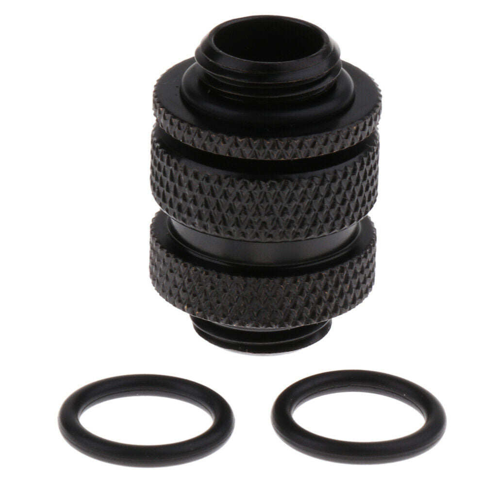 1 Pack of G1/4 Dual Adjustable Pipe (16-22MM) Thread For PC Water Cooling
