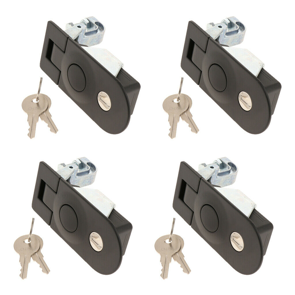4Pcs Safety Compression Latch Lock Horsebox Locker Lockable For Car RV