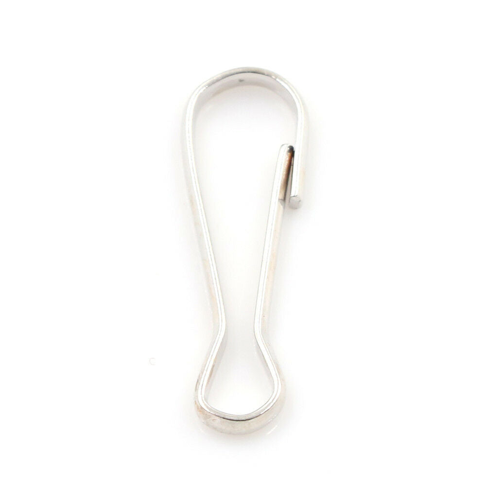 20pcs Metal Lanyard Snap Spring Clips Hooks Findings DIY Length 2.5cm NL