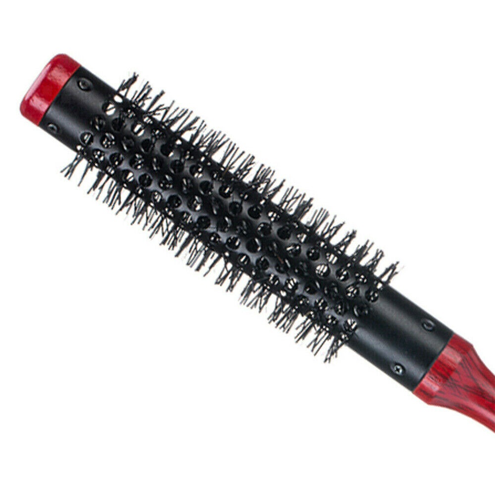 2pcs Small Round Hair Brush Ceramic Thermal Barrel Brush for Hair Styling Blow