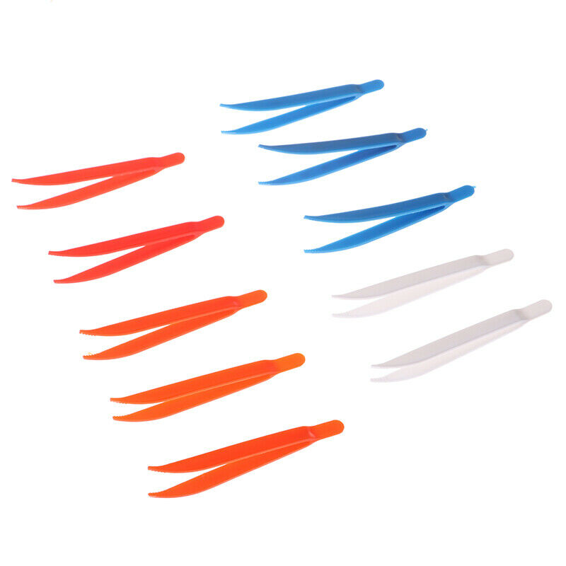 10pc Plastic Tweezers Children Tweezers Games Teaching Learning Education.l8