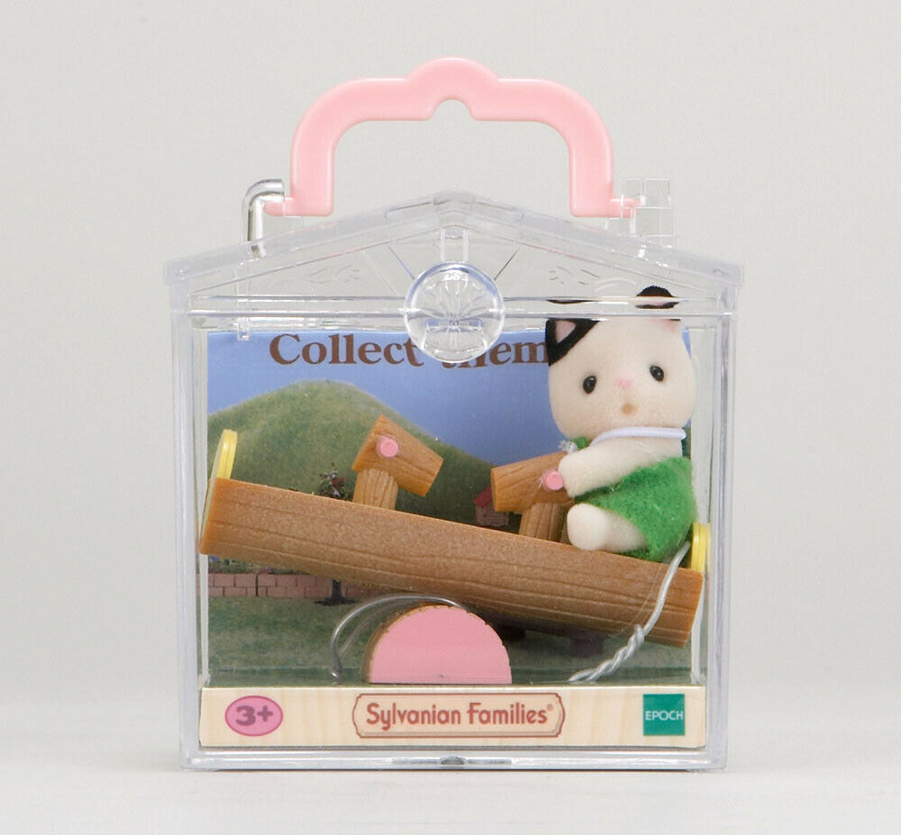 Sylvanian Families Carry Case 5205 Baby Carry Case (Cat On See-Saw) /Age 3+